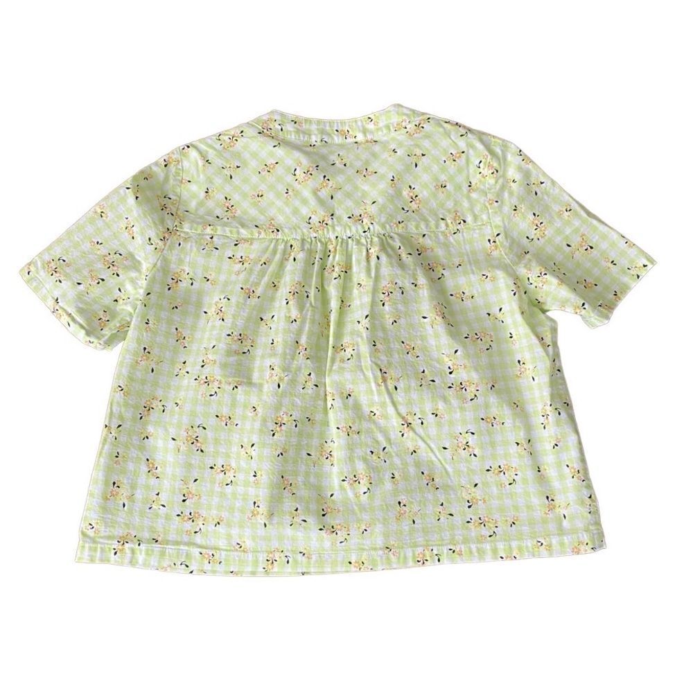 ModCloth Spring Fun in Gingham Blouse Medium - Picture 3 of 5